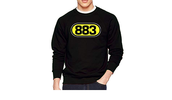 magliettone Felpa - 883 - Unisex Large Nera : Amazon.it: Abbigliamento