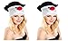 Produktbild 2 er Set Weihnachtsmütze Nikolausmütze Schneemann Gesicht Santa Nikolaus Mütze Weihnachtsmann X46