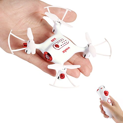 Syma X20-S Drones Mini para Niños 2.4GHz 4CH 6-Axis Cuadricópteros RC con Retención de Altitud, Modo sin Cabeza, Rotación de 360° y Luz LED