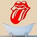 Produktbild Rolling Stones Tongue - Wall Decal Art Sticker lounge living room bedroom (Medium) by Wondrous Wall Art