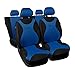 Produktbild Autositzbezüge Sitzschoner Schonbezüge Sitzauflagen Autositzbezug Universal Set *TURBO* blau