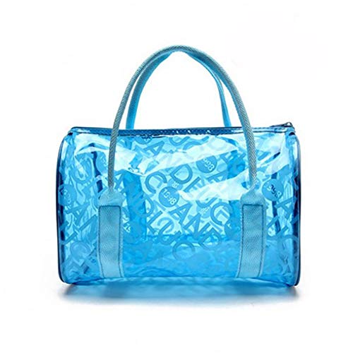 Preisvergleich Produktbild Gankmachine Wasserdicht Feuchtraum-Frauen-Mädchen-Strand-Han... Tragbare Transparente Reißverschluss PVC Schwimmen Taschen