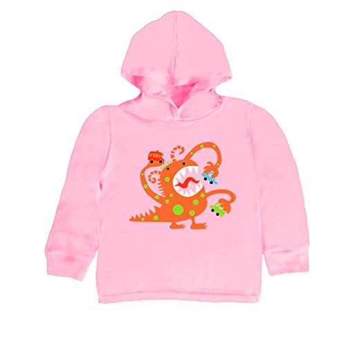 Inda-Bayi Baby-Toddler-Kids Heavy Cotton Hoodie T-shirt - monster eating cars!