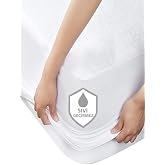 Suvay Micro Fitted Water Liquid Proof Mattress Single and Double 9 Different Size Mattress Protective Mattress Protective Mattress (120x200)