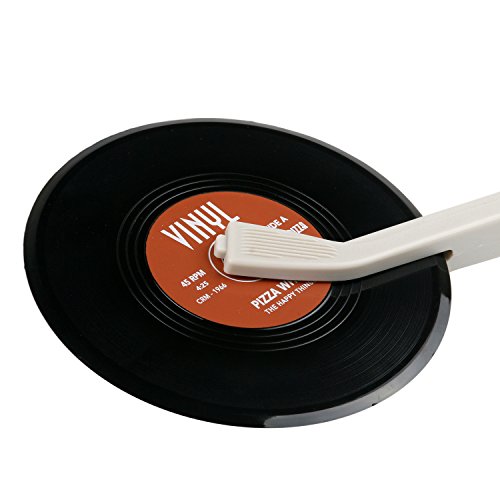 TRIXES Pizza Wheel Vintage Vinyl Schallplatten Pizza Schneider Cutter NEUHEIT cooles Küchen Accessoire - 5