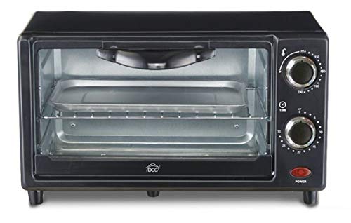 DCG Eltronic MB9809N, Forno elettrico 9 litri 650 watt, Nero, 41x23x24 cm