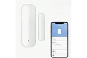 GÉNÉRIQUE Détecteur d'Ouverture Porte ZigBee Tuya, Capteur Magnétique sans Fil pour Portes/Fenêtres/Tiroirs, Compatible Alexa et Google Home.