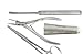 Blizzard Podiatry Nail Surgery 4-Pcs Instrument Set - Professional Chiropody Toe Nail Clipper Nipper Kit - Fickling Elevator, Spencer Wells Forcep, Tube Gauze Applicator - GERMAN Stainless CE Approved Pedicure Foot Care Tools - With FREE Nail Dresser GIFT
