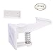 Produktbild meljj Schrankschloss Kindersicherung 10 Packungen Kinderschrank Schrank Verriegelungen Schrank Schlösser für Babysicherung, unsichtbar und sicheres Design, kein Werkzeug oder Bohren erforderlich (weiß) Kindersicherung