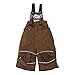 Baby Snow Suit 6-12 Months Ski Jacket & Salopettes Pants, Weather Resistant Light Blue/Brown