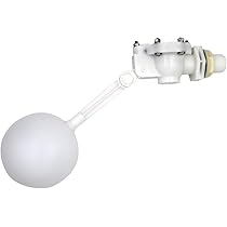 Lot De 2 Robinets à Flotteur 3/4" - En Laiton Avec Flotteur Plastique, Réglables, Pour Réservoirs D'eau Et Abreuvoirs Automatiques - 2
