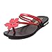 Produktbild CLEARANCE SALE! MEIbax frauen böhmen lady blume weben sandalen strand peep - toe - flip - flops, schuhe. (39, rot)