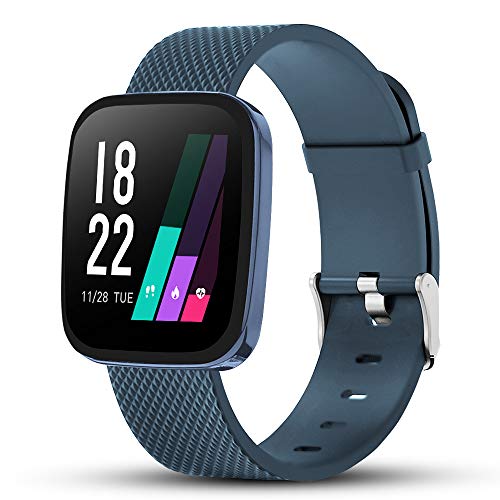 READ Smartwatch Reloj Inteligente Impermeable Hombre Mujer con Contador de Pasos del podómetro del Monitor de frecuencia cardíaca, Reloj de Fitness para Android iOS Samsung Huawei