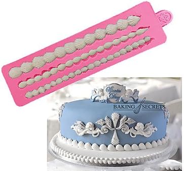 SHENCHI Shell Pattern Candy Fondant Cake Molds For The Kitchen Baking Molds17.1*4.7*1.2cm
