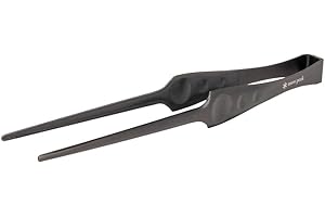 Snow Peak BBQ Pitts - Tongs for BBQ, Grill, Firepit or Home, Stainless Steel, 27cm