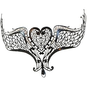 La Fucina dei Miracoli, Venezianische Metallmaske Mit Originalen Swarovski®-Kristallen,