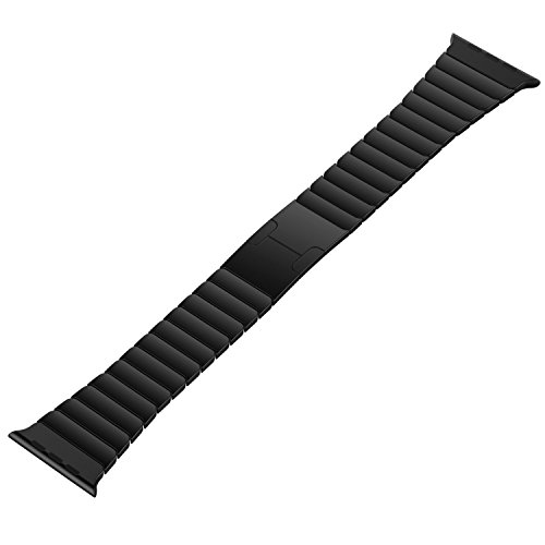 EloBeth Ersatzarmband für Apple Watch Armband, Edelstahl mit Metallschließe 42mm - 3