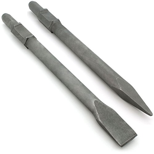 Meissel-Set 1x Flachmeissel 1x Spitzmeissel SDS-HEX 30 mm
