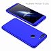 Produktbild Huawei honor 9 Lite Hülle 360°Schutzhülle AILZH PC Shell Anti-Schock HandyHülle Shockproof Ganzkörper Schützend Anti-Kratz Stoßfänger 360 Grad Full-Cover Case matte Schutzkasten 3 in 1(Blau)