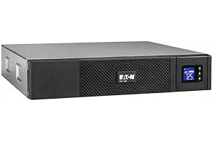 Eaton Onduleur 5SC 1500 IEC Rack 2U - Line-interactive UPS - 5SC1500IR - 1500VA (8 prises IEC 10A) - Régulation de Tension (AVR) - UPS avec Afficheur et Interface USB (cable USB inclus) - Noir