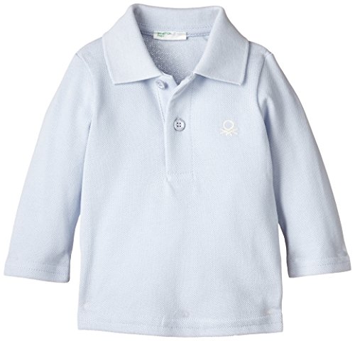 United Colors of Benetton Baby-Boys 3089MM1IF Polo Bodysuit, Pale Blue, 6 to 9 months (Manufacturer Size: 68 cms)