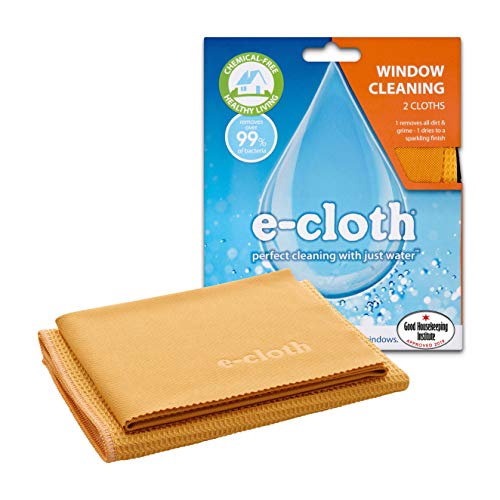 E-cloth - Juego de paños para limpieza de ventanas y abrillantado