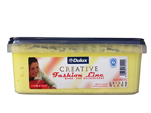 Dulux Creative Fashion Line 1l Wand und Deckenfarbe, seidenglanz mit FARBWAHL (Futuristic)