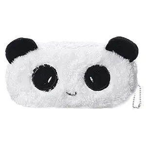 24x7 eMall Fur Soft Toys Panda Pencil Pouch Pencil Box for Children (Panda Fur, 1)