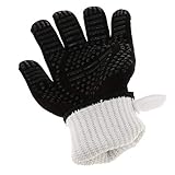 Palmbreite: 15 cm perfk Profi. Hitzebeständige Handschuhe Hitzeschutzhandschuh Schutzhandschuhe für Kochen Backen Grill Salon