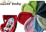 UniversalGröße, daher für nahezu jeden BabyAutositz geeignet ( ohne eigene bzw herausnehmbare Kopfstütze )
