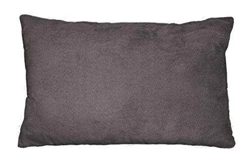 Douceur D'Intérieur - 1604400, Kissen , 30 X 50 Cm , Suedine , Wildleder Unifarben , Grau