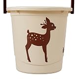 keeeper 1180187613800 karol „forest“ windeleimer mit deckel und tragegriff, cream/beige - 7
