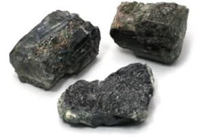 CRYSTALAGE Cristallo curativo in tormalina verde scuro, confezione da 3