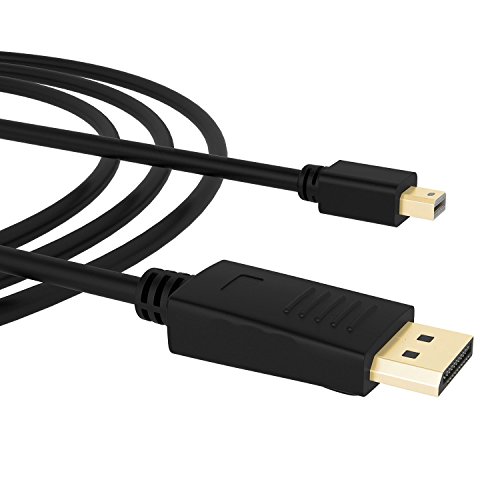 Mini DP auf DP Kabel, Splaks 2m Vergoldete Full 1080P HD Mini DisplayPort DP zu DisplayPort DP – Mini DP Male to DP Male - 5