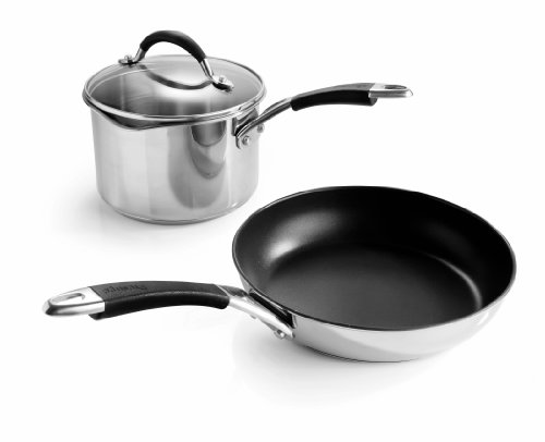 Prestige Inspire Stainless Steel Covered Stockpot, 5.7 Litre - Silver