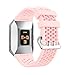 Produktbild YuStar Ersatzarmband für Fitbit Ionic Gesundheits- und Fitness-Smartwatch, Lochdesign, atmungsaktives Silikonarmband.  M rose