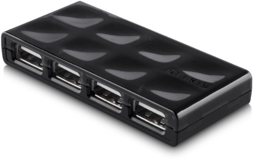 Belkin Mobiler Hi-Speed USB 2.0 Hub (4-Port, aktiv) schwarz