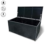 Die Aufbewahrungsbox ist pflegeleicht und verschleißfest, was sehr gut für den Außenbereich geeignet ist, sie eignet sich für Garten oder Balkon, Gewerbe oder Haushalt ist eine gute Wahl;