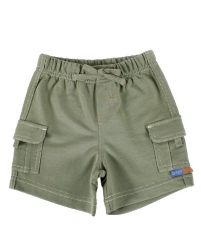 Bright Bots Baby Boys 6/12m Soft Cotton French Terry Shorts - Khaki