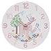 WALL CLOCK LITTLE BIRD AND ELLIE PINK WALL CLOCK NEW BOXED