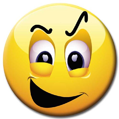 Smileys – Kühlschrankmagnete – Gute Laune Magnete 6er-Set Ø 5 cm – Emoticons Magnete Emojis für Magnettafel Whiteboard Memotafel - 5