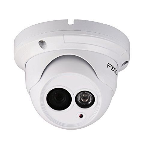 Foscam FI9853EP + MicroSD 32 GB - Telecamera IP da Interno/Esterno, HD 720P, 4.2 W, 12 V, Bianco, 1 Megapixel