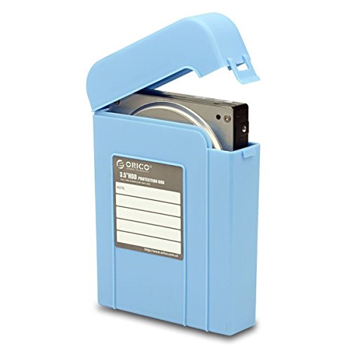 ORICO PHI-35 für 8,9cm 3,5" PATA/SATA Festplatten Schutzhülle, Festplatten-Schutzgehäuse, HDD Festplatten-Gehäuse / Enclosure, PP Plastik Schutzhülle (Blau)