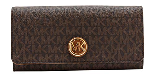 Preisvergleich Produktbild Michael Kors Geldbörse Brieftasche - Brown / Acorn - Fulton