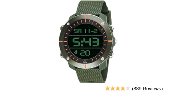 eddy hager 800 digital army green sports watch