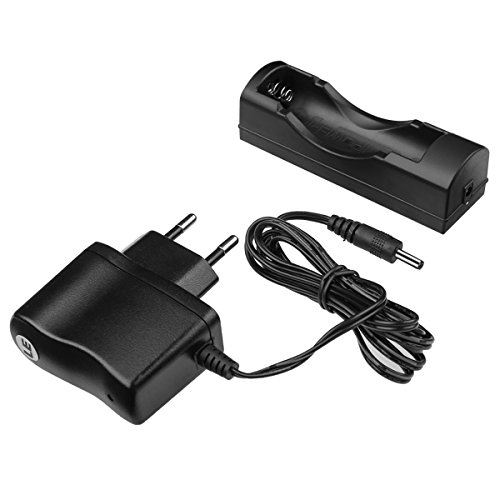 LE Akku-Ladegerät Netzadapter Trafo Stromversorgung für wiederaufladbare LED Taschenlampe, 100-240 VAC zu 4.2V Transformator, 4.2V 0.5A Batterieladung, 1,2 m Kabel, Europäischer Netzstecker - 3