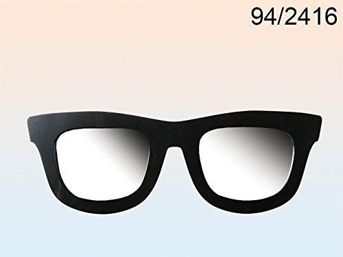 Sonnenbrille Wandspiegel schwarz 50 cm