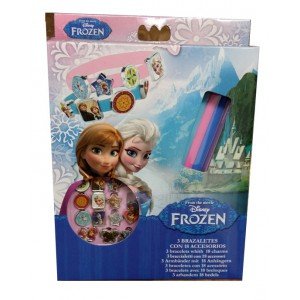 Preisvergleich Produktbild Disney - Disney WD92075D Box von 3 Armbänder Frozen mit 18 Zubehör