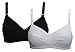 Ex Store 2 Pack Non Wired Maternity Nursing Bras Black and White 36 B