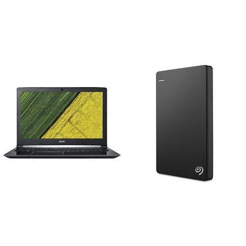 Acer Aspire 5 15 6-Inch Notebook  Intel Core i7-8550U  8 GB RAM  256 GB SSD  Intel UHD Graphics 620  Windows 10 Home    2TB Seagate Backup Plus Slim E